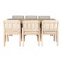 MATGRUPP SUNFUN INGMARSÖ ACACIA BORD+6 STOLAR NATUR/BEIGE