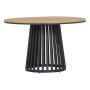 MATGRUPP SENSUM SANDEFJORD BORD + 6 STOLAR ARENDAL TEAK/SVART