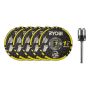 METALLKAPSKIVA RYOBI RAR301-6 TWIST LOCK 5-PACK