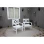 FÅTÖLJ BALTIC GARDEN EUROPE VIT 2-PACK