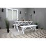 BÄNK BALTIC GARDEN SCOTTSDALE 140X44X39CM VIT