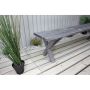 BÄNK BALTIC GARDEN SCOTTSDALE SHABBY CHIC 180CM GRÅ
