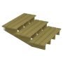 TERRASSTRAPPA PLUS 3 TRAPPSTEG 19° TRYCKIMPREGNERAD 118X42X120CM