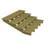 TERRASSTRAPPA PLUS 4 TRAPPSTEG 19° TRYCKIMPREGNERAD 157X55X180CM