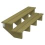 TERRASSTRAPPA PLUS 2 TRAPPSTEG 34,2° TRYCKIMPREGNERAD 51X37X180CM