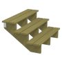 TERRASSTRAPPA PLUS 3 TRAPPSTEG 34,2° TRYCKIMPREGNERAD 75X51X120CM