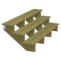 TERRASSTRAPPA PLUS 3 TRAPPSTEG 34,2° TRYCKIMPREGNERAD 75X51X180CM
