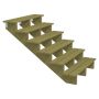 TERRASSTRAPPA PLUS 6 TRAPPSTEG 34,2° TRYCKIMPREGNERAD 151X105X120CM