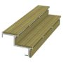TERRASSTRAPPA PLUS 2 TRAPPSTEG 34,2° STÅL 54X37X180CM