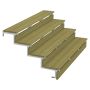 TERRASSTRAPPA PLUS 4 TRAPPSTEG 34,2° STÅL 104X71X180CM