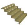 TERRASSTRAPPA PLUS 5 TRAPPSTEG 34,2° STÅL129X88X180CM