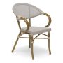 CAFÉSET HILLERSTORP NÄSBY BORD Ø70CM VIT+ 2 STAPELSTOLAR ÄPPELHED 