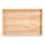 BRICKA ZELLER GUMMITRÄ RÄFFLAD TEXTUR 45X30X4CM NATUR 