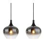 PENDELLAMPA GLOBO MAXY E27 SVART