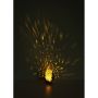 SOLCELLSLAMPA GLOBO GOLD FLAME METALL