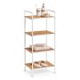 BADRUMSHYLLA ZELLER BAMBU 39X33X95CM VIT