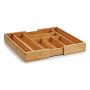 BESTICKLÅDA ZELLER BAMBU UTDRAGBAR 35-58X43X6,5CM