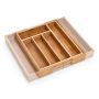 BESTICKLÅDA ZELLER BAMBU UTDRAGBAR 29-40X33,5X5CM