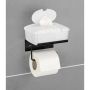 TOALETTPAPPERSHÅLLARE WENKO DESULO SVART