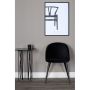 MATSTOL VENTURE HOME VELVET SAMMET KORT SVART