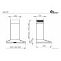 KÖKSFLÄKT THERMEX DECOR 787 ROSTFRI 70 CM