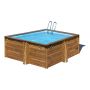 POOL GRE CARRA KVADRATISK TRÄ 7700L 305X305X119CM