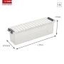 FÖRVARINGSLÅDA SUNWARE Q-LINE 1,3L TRANSPARENT 