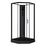 DUSCHKABIN SUNWIND ELSA 90X90X205CM SVART