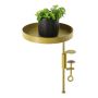 VÄXTBRICKA GARDEN LIFE MED KLÄMMA Ø18CM GULD