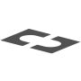 INNERTAKSPLÅT DINAK KVADRAT Ø150 30-45º GRÅ