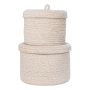 FÖRVARINGSKORG HOUSE NORDIC MICHELLE BOMULL BEIGE 2-PACK