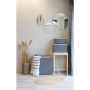 TVÄTTKORG HOUSE NORDIC LUCY BAMBU/TEXTIL 54X54X33CM ANTRACIT