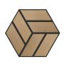 AKUSTIKPANEL SMARTWALL BY NQD HEXAGON TWOMBLY OLJAD EK 280X280X21,5MM 15ST/FP