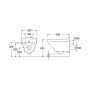 VÄGGHÄNGD TOALETT GUSTAVSBERG ESTETIC 8330 C+ SVART