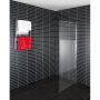 DUSCHVÄGG ARROW WALL HALVFROSTAT GLAS 80CM 