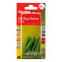 NYLONPLUGG FISCHER SX PLUS GREEN 6X50MM 10ST/FRP
