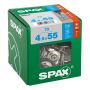 PLÅTSLAGARSKRUV SPAX T-STAR A2 T20 FÖRHÖJD FÖRSÄNKT 4,5X55MM 70ST/FRP