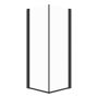 DUSCHDÖRR CAMARGUE VAL RAK 80CM MATTSVART/KLARGLAS