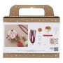 JULPYSSEL CREATIV COMPANY MINI DIY KIT MODELLERA HJÄRTFORMAD PEPPARPAKSGUBBE RÖD