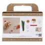 JULPYSSEL CREATIV COMPANY MINI DIY KIT MODELLERA HJÄRTFORMAD PEPPARPAKSGUBBE GRÖN
