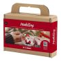 JULPYSSEL CREATIV COMPANY MINI DIY KIT MODELLERA HJÄRTFORMAD JULTOMTE RÖDVIT