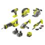 VERKTYGSPAKET RYOBI R18CK6 ONE+ 18V 2X4,0AH