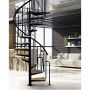 SPIRALTRAPPA ATRIUM SOLO SVART Ø120CM