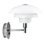 VÄGGLAMPA DYBERG LARSEN MORPH OPAL/ KROM