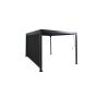 PERGOLA SUNFUN ALFARO MED VÄGG 3X4M SVART