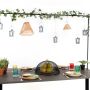 BORDSSTÅNG ESSCHERT DESIGN MED KLÄMMA METALL SVART