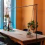 BORDSSTÅNG ESSCHERT DESIGN MED KLÄMMA METALL SVART