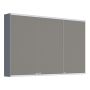 SPEGELSKÅP CAMARGUE VALERA LED MED ELUTTAG 3 LUCKOR 120CM MATT GRÅ 