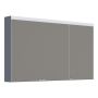 SPEGELSKÅP CAMARGUE VAL LED MED ELUTTAG 3 LUCKOR 120CM MATT GRÅ 