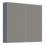 SPEGELSKÅP CAMARGUE VAL MED ELUTTAG 2 LUCKOR 80CM MATT GRÅ 